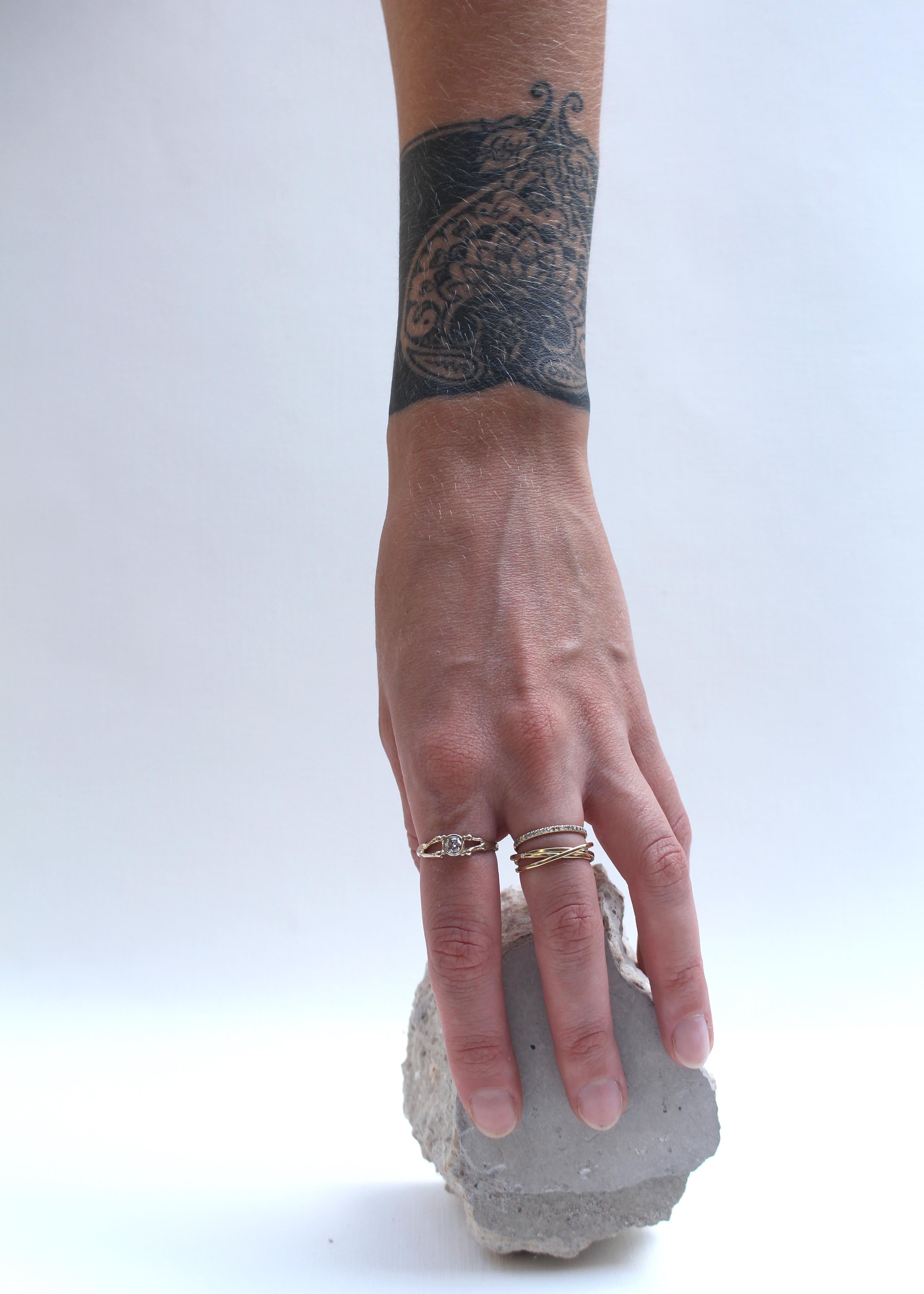 GOLD SWORD RING - Ruby Star