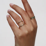GOLD HALO RING - Ruby Star