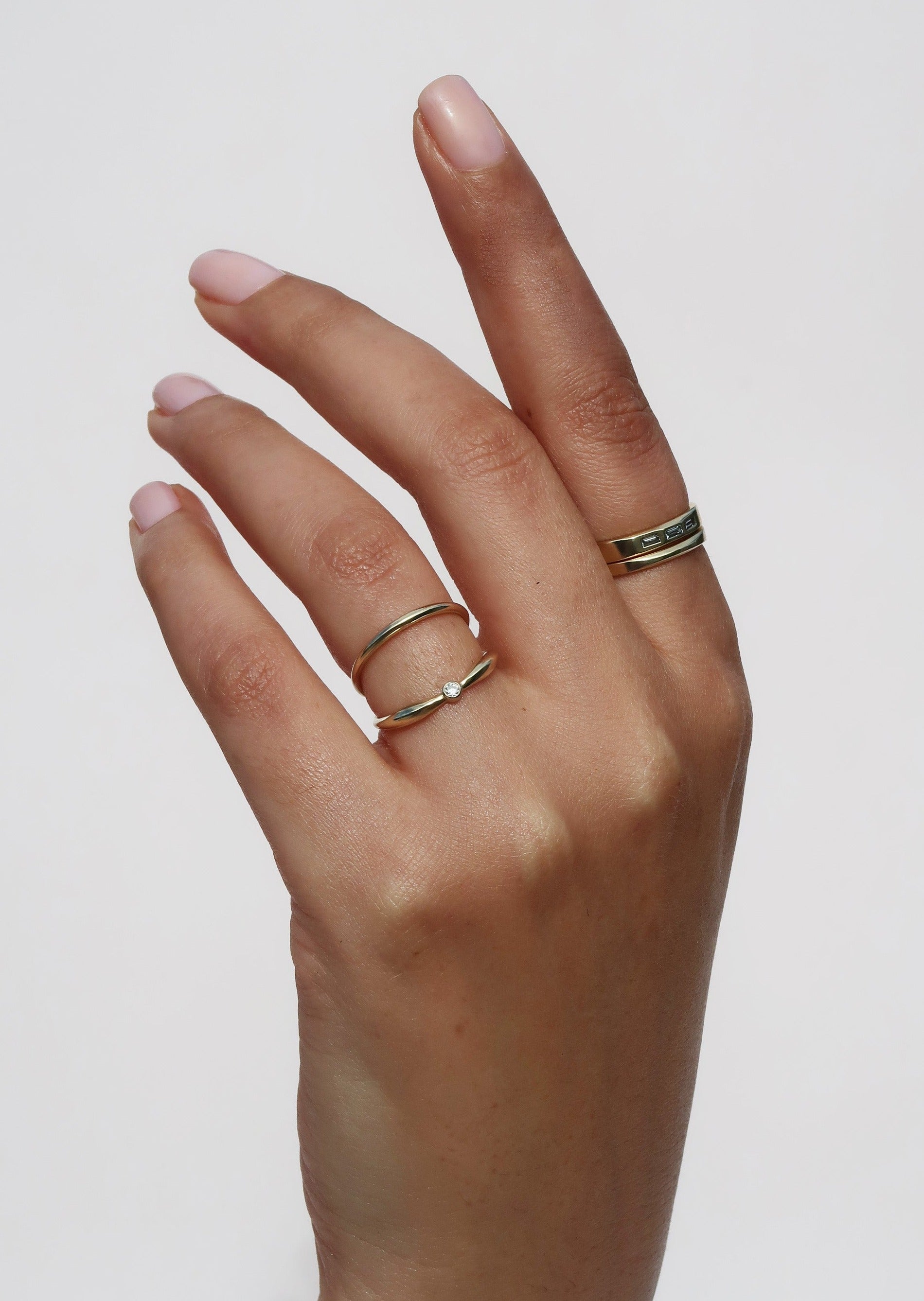 GOLD HALO RING - Ruby Star