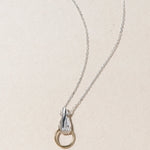 MIX METAL BABY HAND NECKLACE - Ruby Star