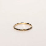GOLD THIN HALF ETERNITY RING - Ruby Star