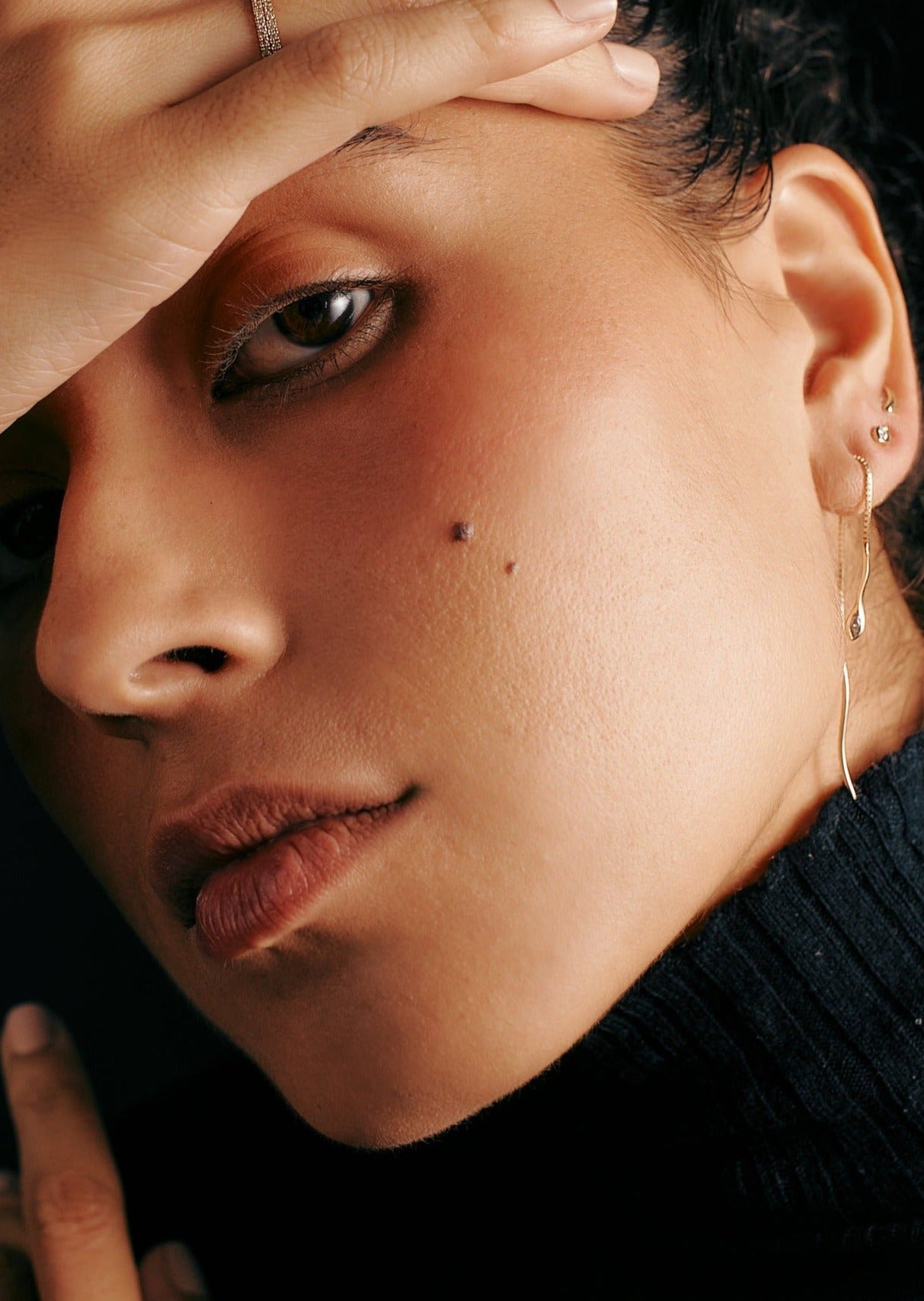 Gold Mamba EARRING - Ruby Star