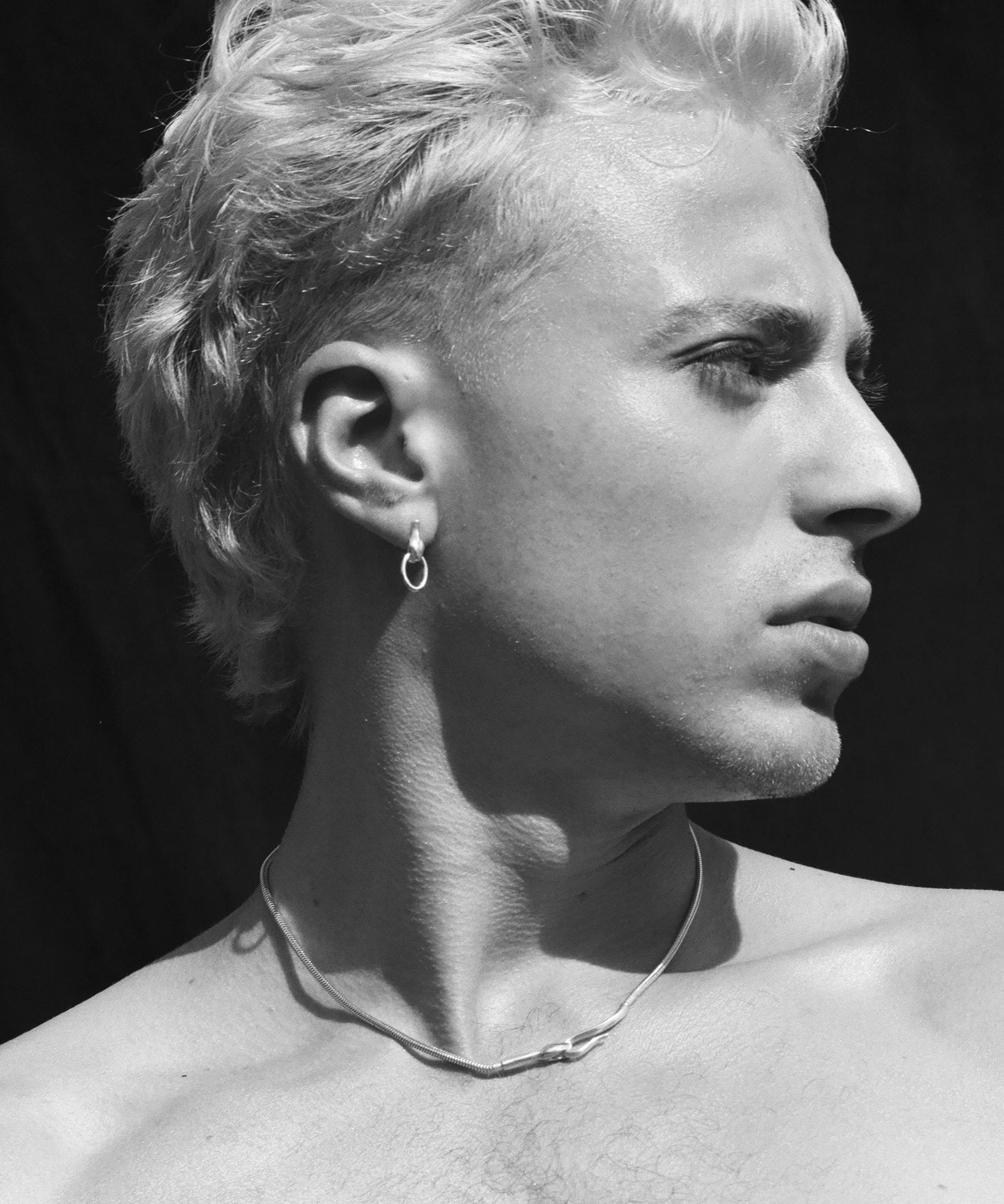 SILVER SNAKE NECKLACE - Ruby Star