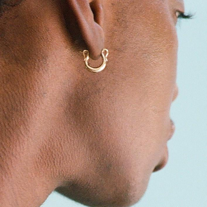 GOLD NEXUS EARRING - Ruby Star