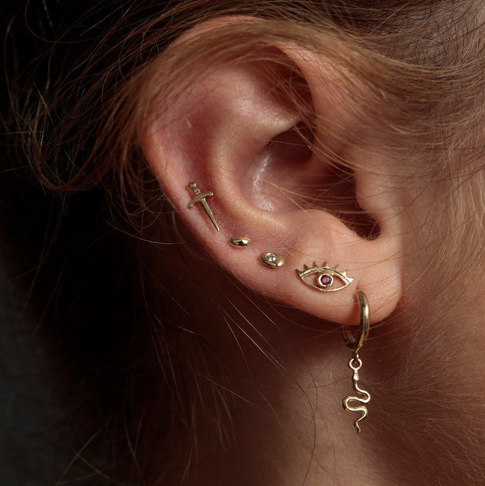 MINI HOOPS - Ruby Star