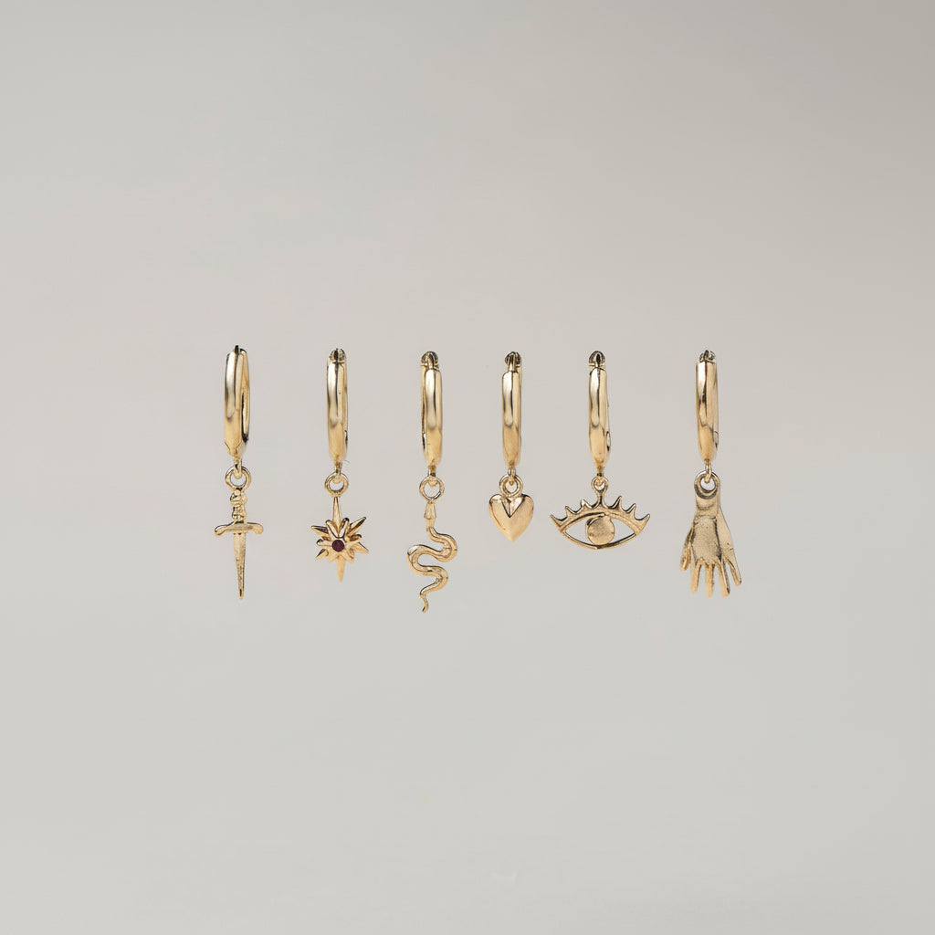 MINI HOOPS - Ruby Star