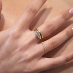 CLASSIC ORO
A refined interpretation of the classic gypsy ring, defined by soft curves and sculptural simplicity. The flush-set diamond integrates seamlessly into the gold form.
The CLASSIC ORO is a 14K solid gold Fine Jewelry engagement ring designed for everyday wear. Minimal, timeless, and effortlessly balanced.
Handcrafted in the Ruby Star studio as a modern heirloom piece.
Details:
• 0.50ct diamond (white / lab-grown / champagne)
• Flush setting
• 14K solid gold
• Handmade fine jewelry
• Sculptural min