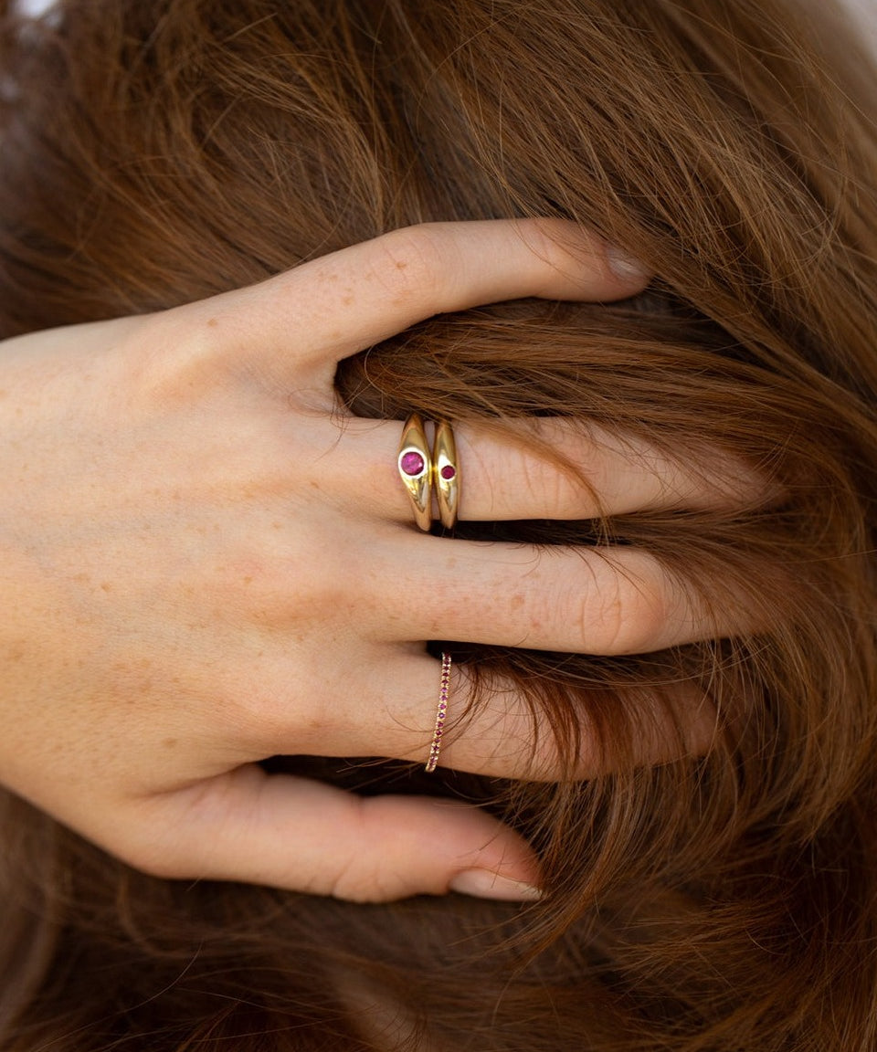 MINI UNITY RING - Ruby Star