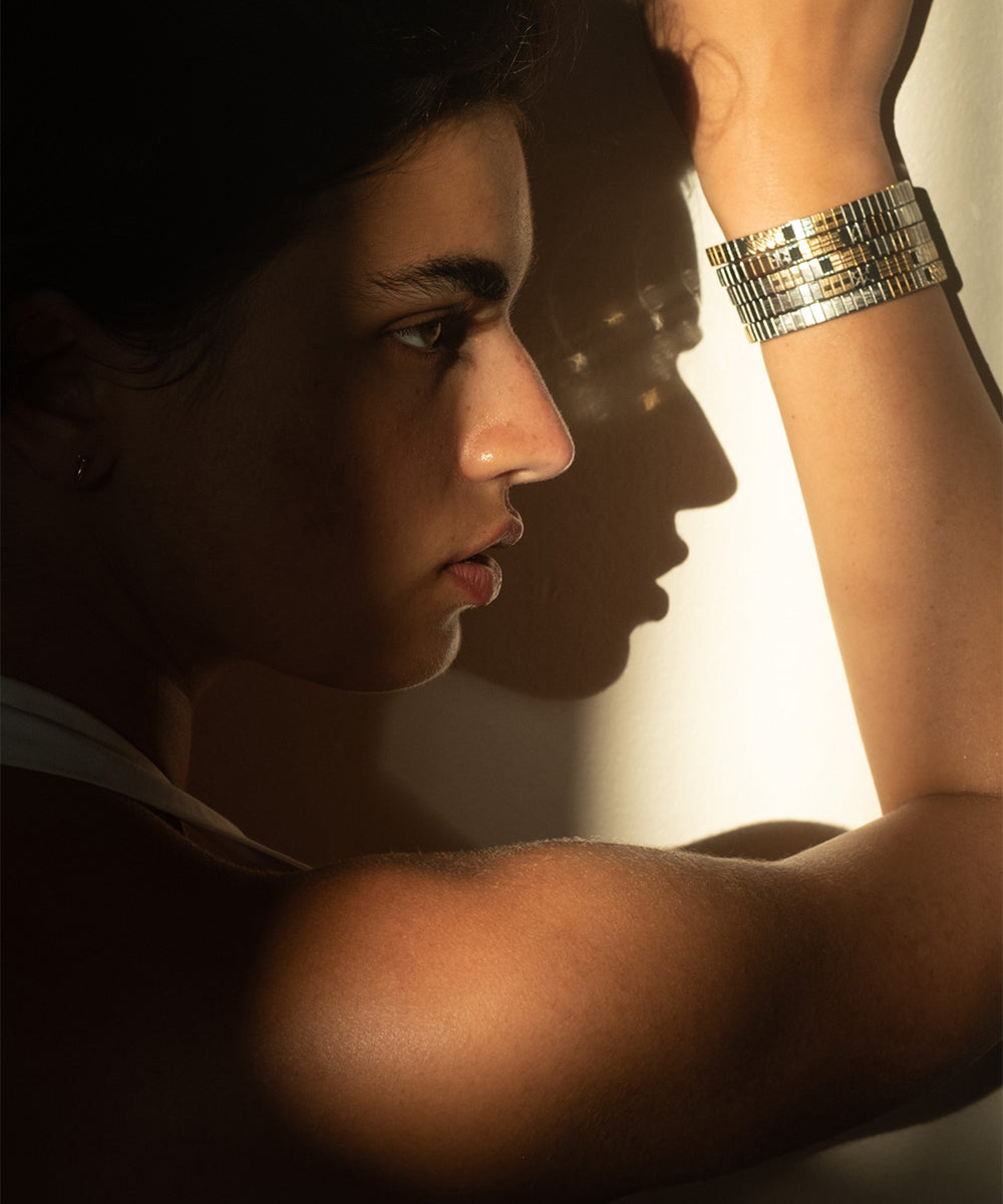 THIN MIX COLOR BANDS BRACELET - Ruby Star