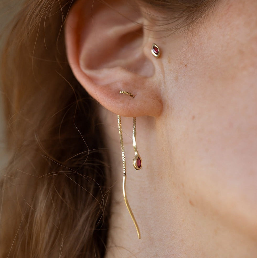 MARQUISE DIAMOND STUD - Ruby Star