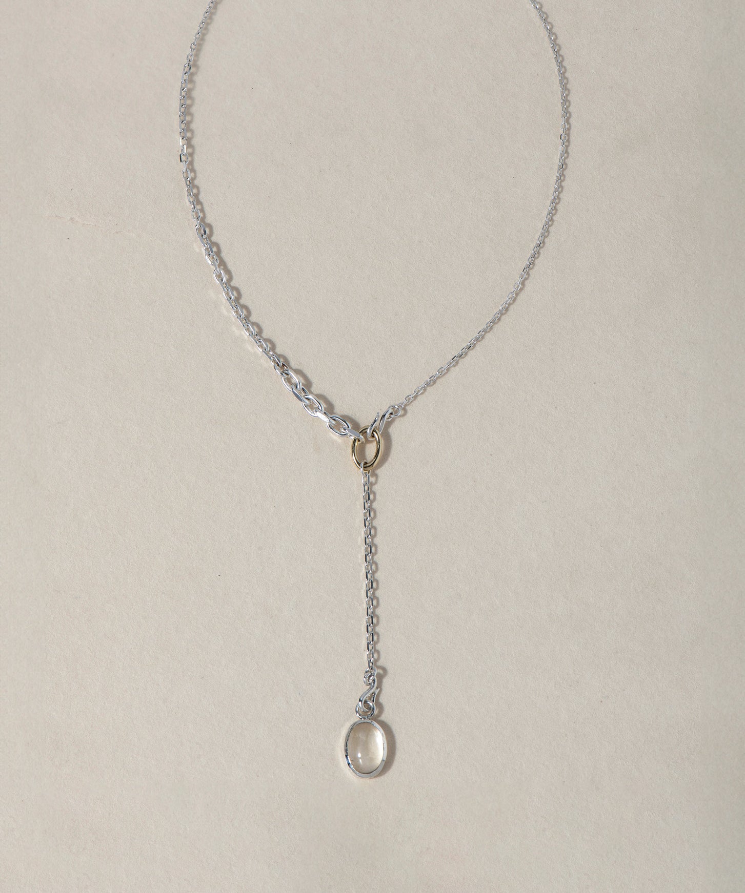 CLEAR DROP NECKLACE - Ruby Star