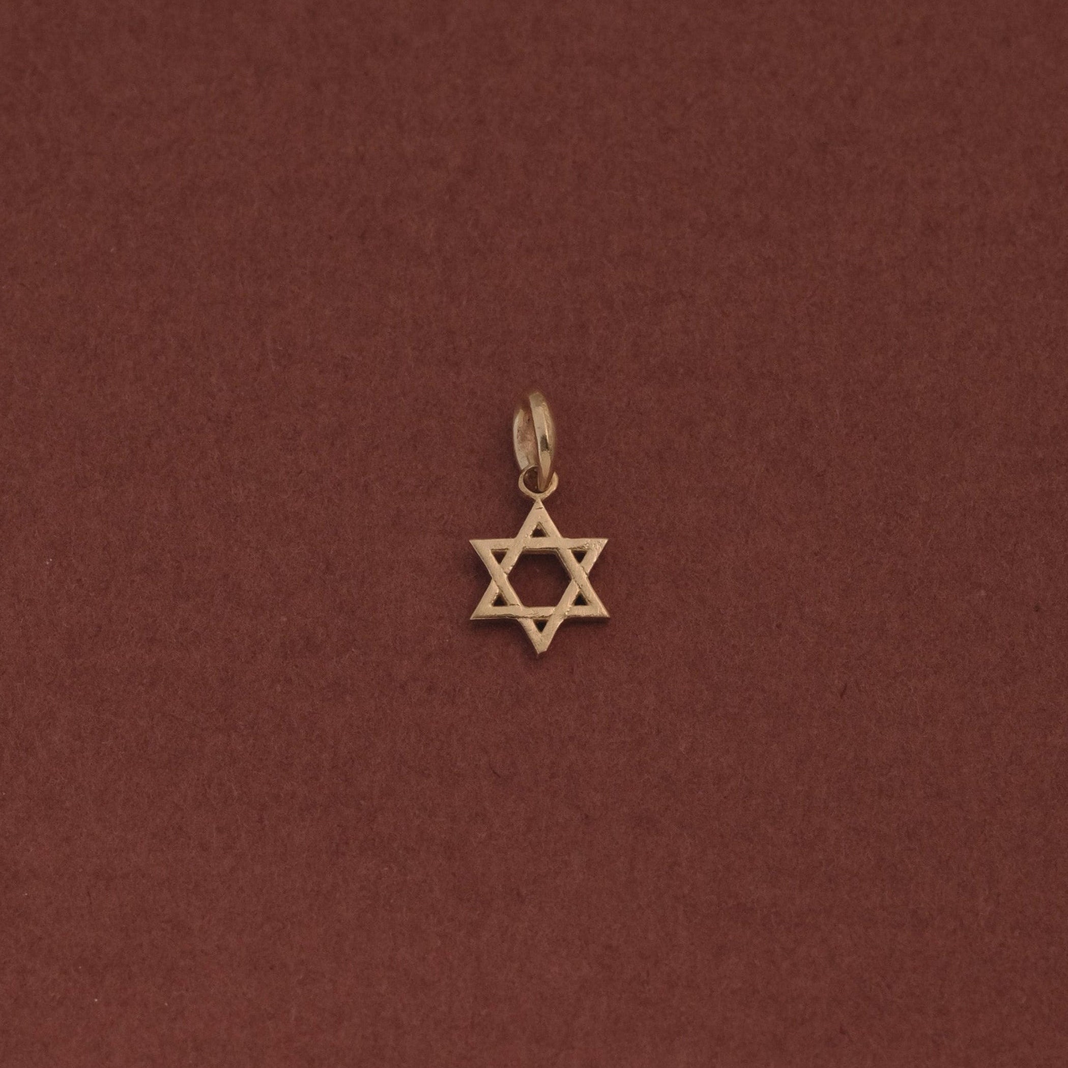 MINI STAR OF DAVID CHARM - Ruby Star