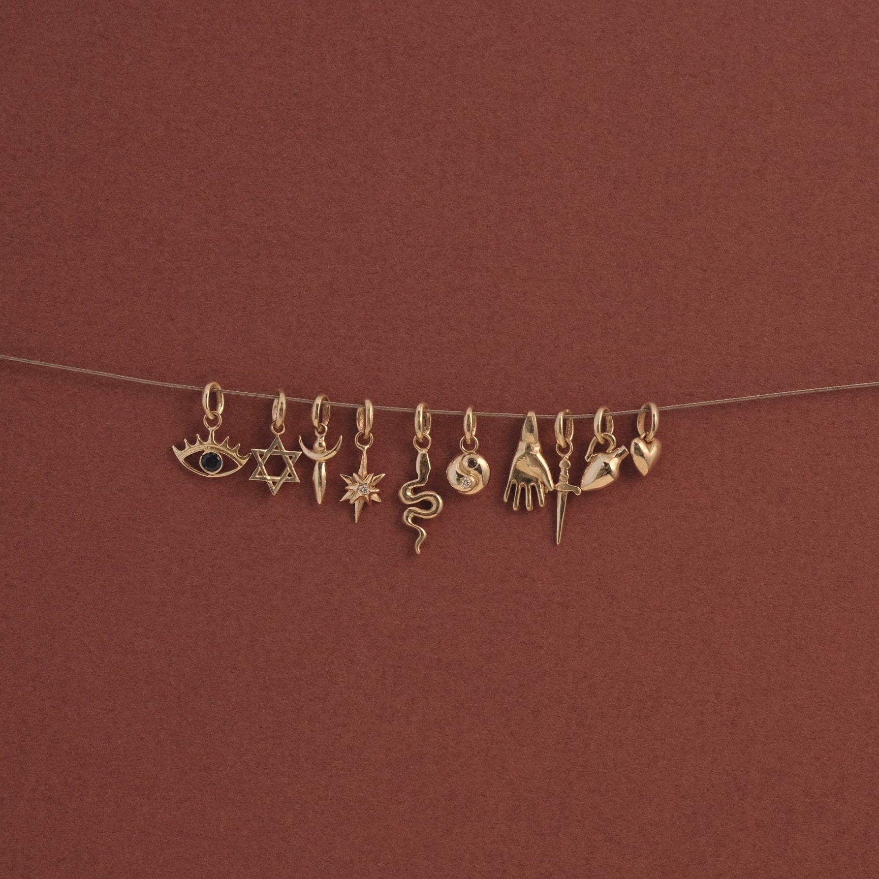 MINI YIN YANG CHARM - Ruby Star