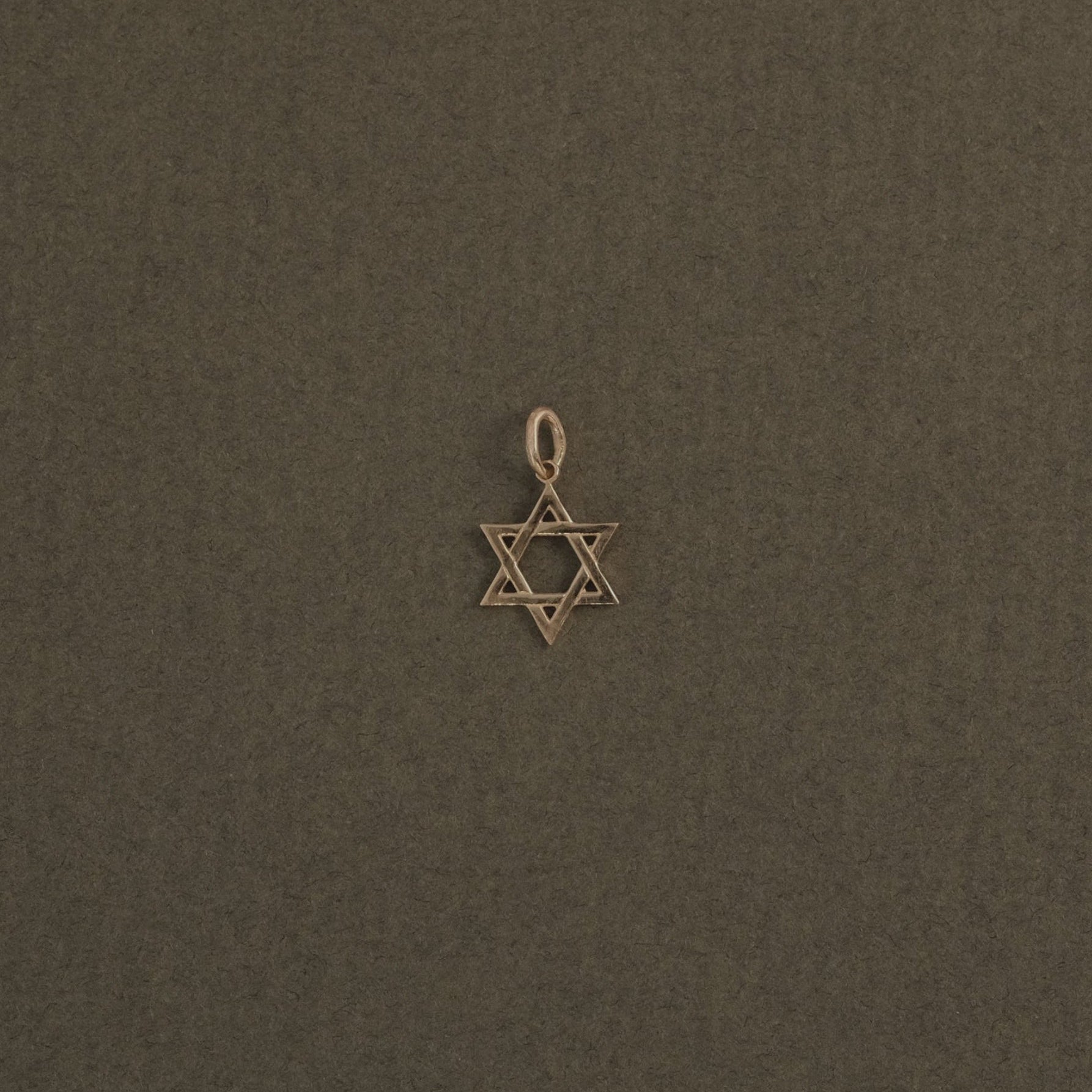 MINI STAR OF DAVID CHARM - Ruby Star