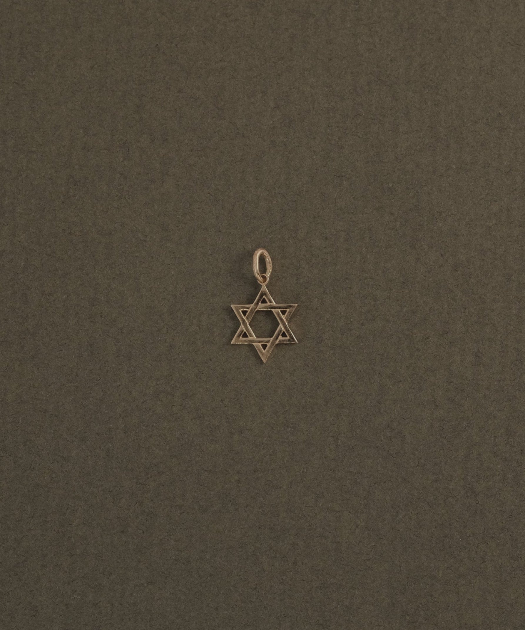 MINI STAR OF DAVID CHARM - Ruby Star