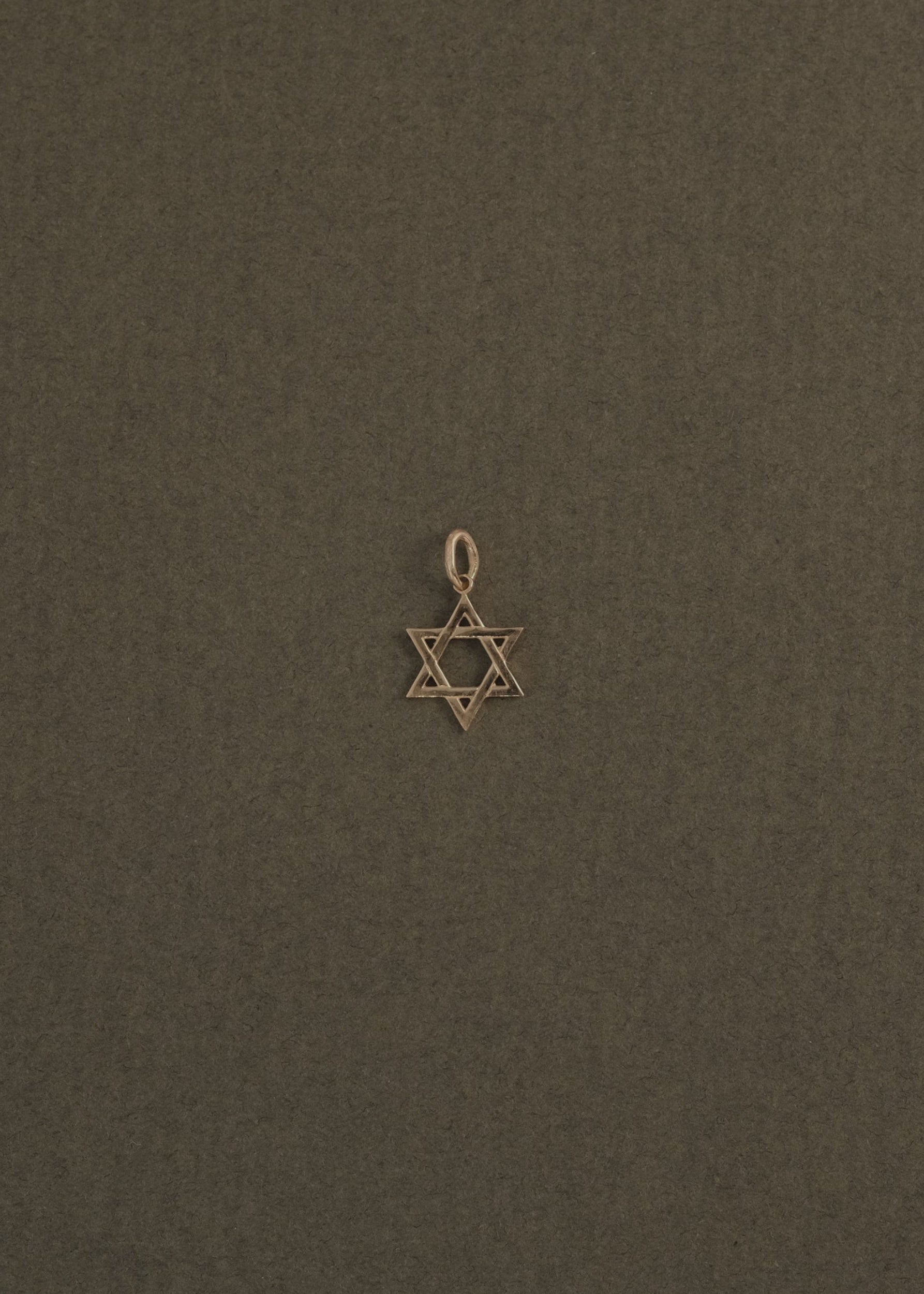 MINI STAR OF DAVID CHARM - Ruby Star