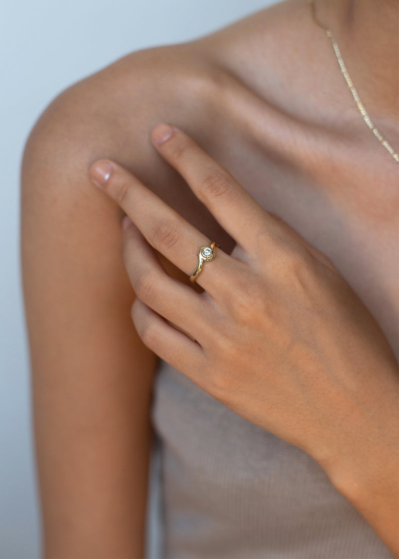 Gold Wave ring