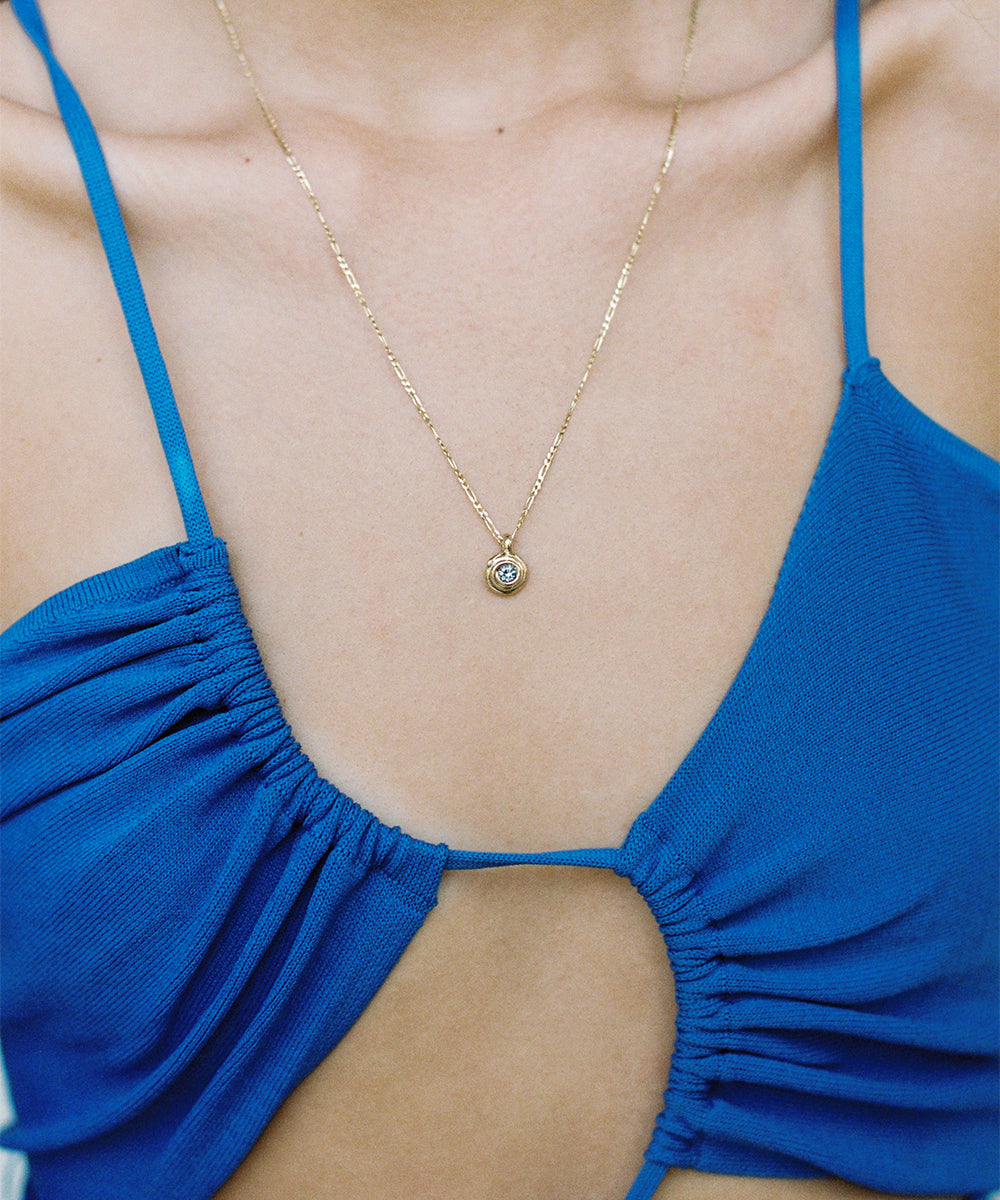 GOLD SERPENTINE NECKLACE - Ruby Star