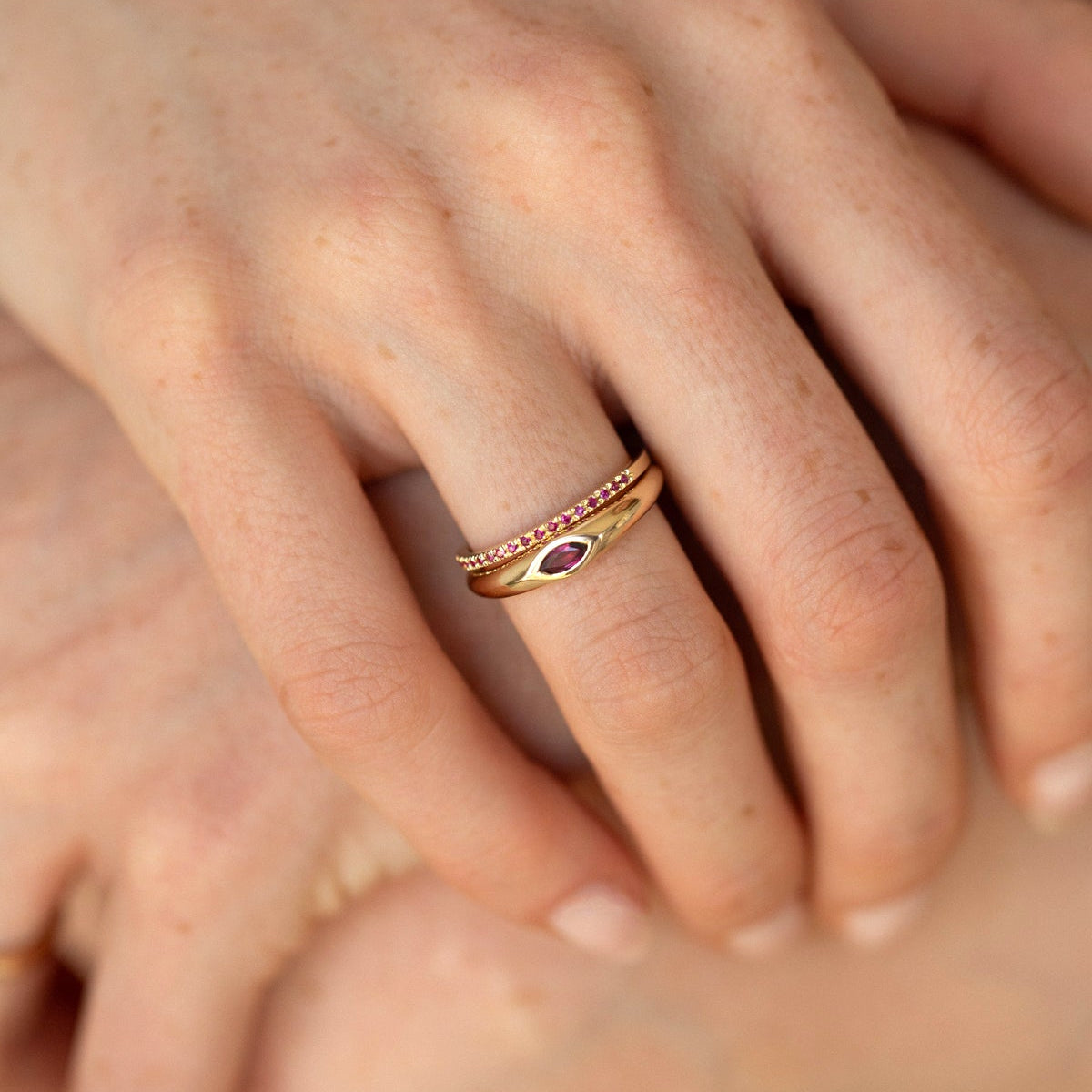 RUBY ETERNITY RING - Ruby Star