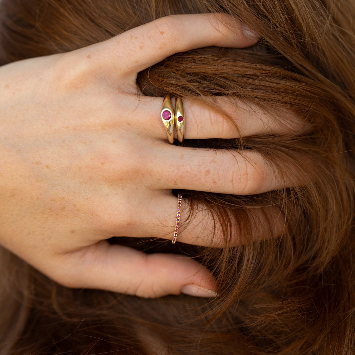 RUBY ETERNITY RING - Ruby Star