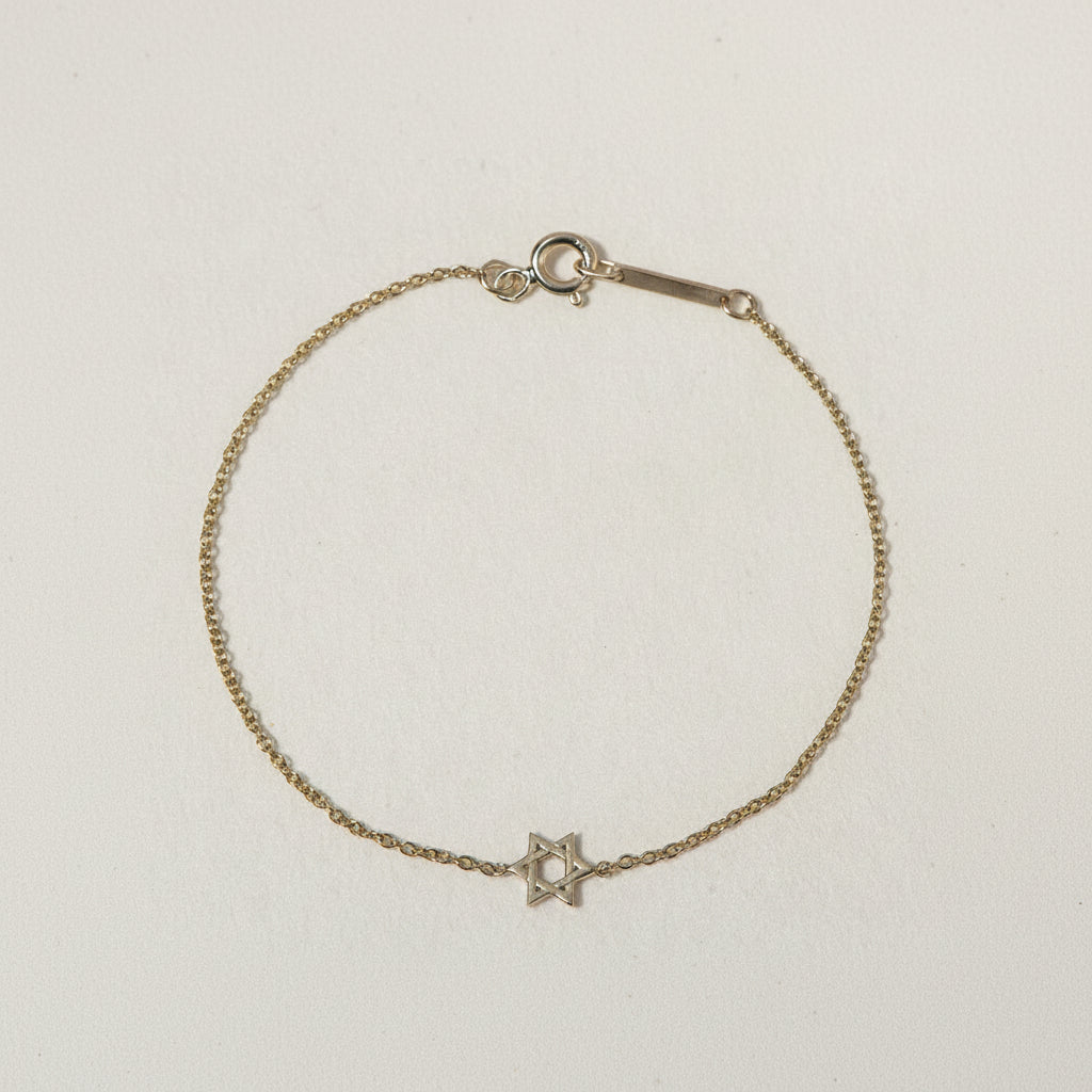 MINI STAR OF DAVID BRACELET - Ruby Star