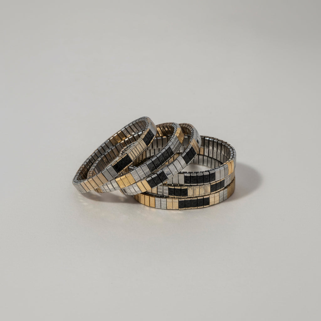 THIN MIX COLOR BANDS / EXTRA BLACK - Ruby Star