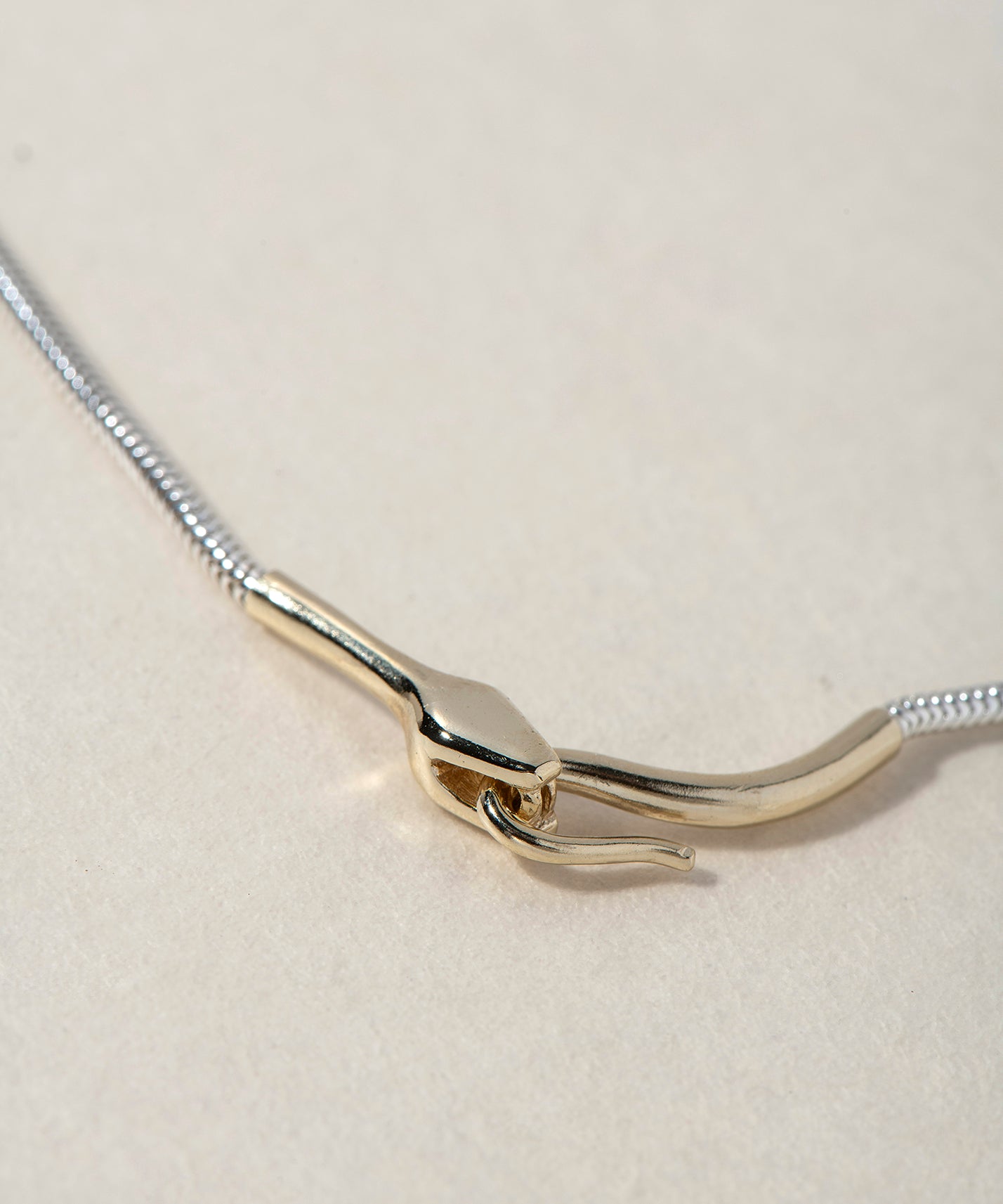 MIX METAL SNAKE NECKLACE - Ruby Star