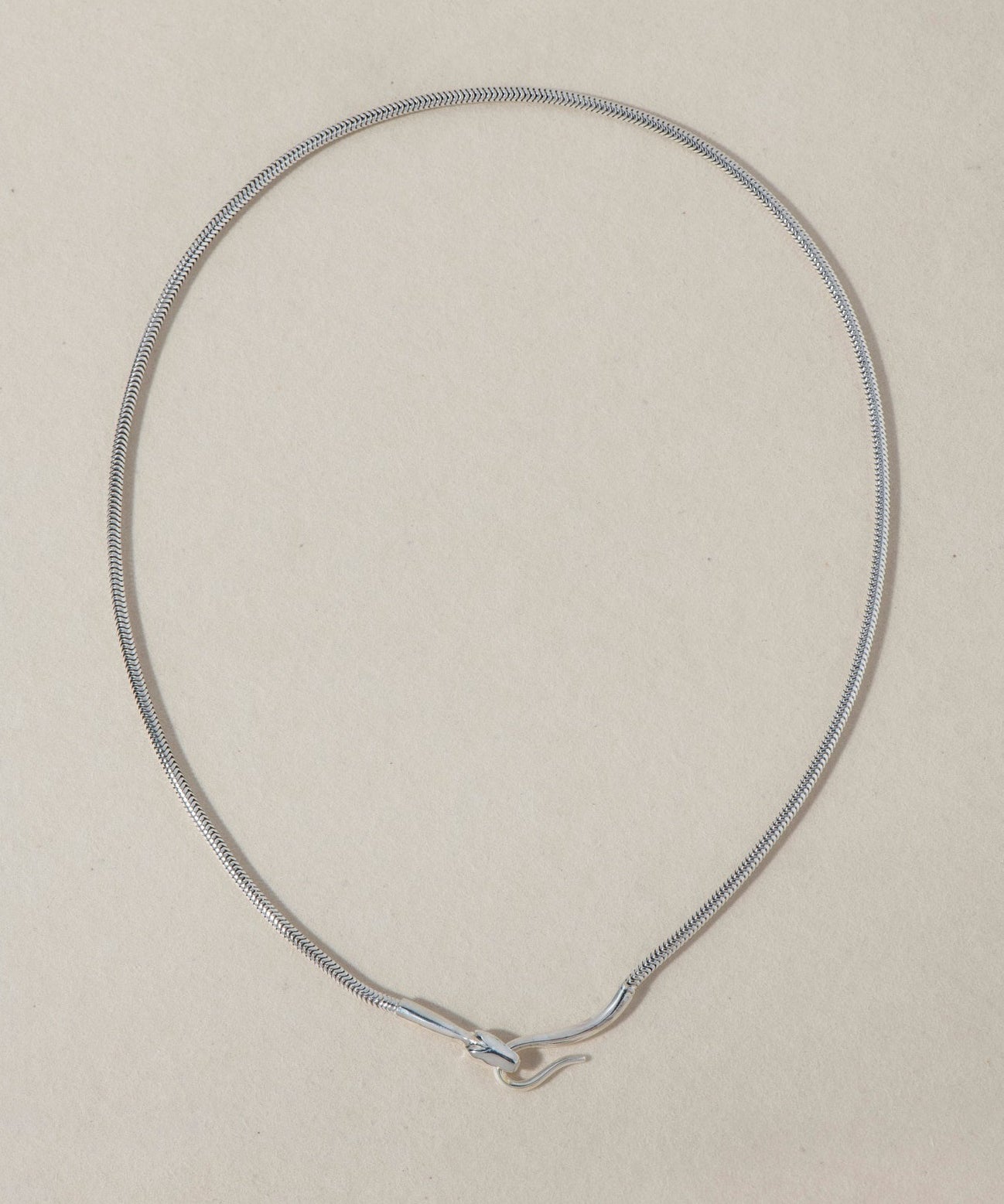 SILVER SNAKE NECKLACE - Ruby Star