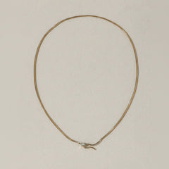 GOLD SNAKE NECKLACE - Ruby Star