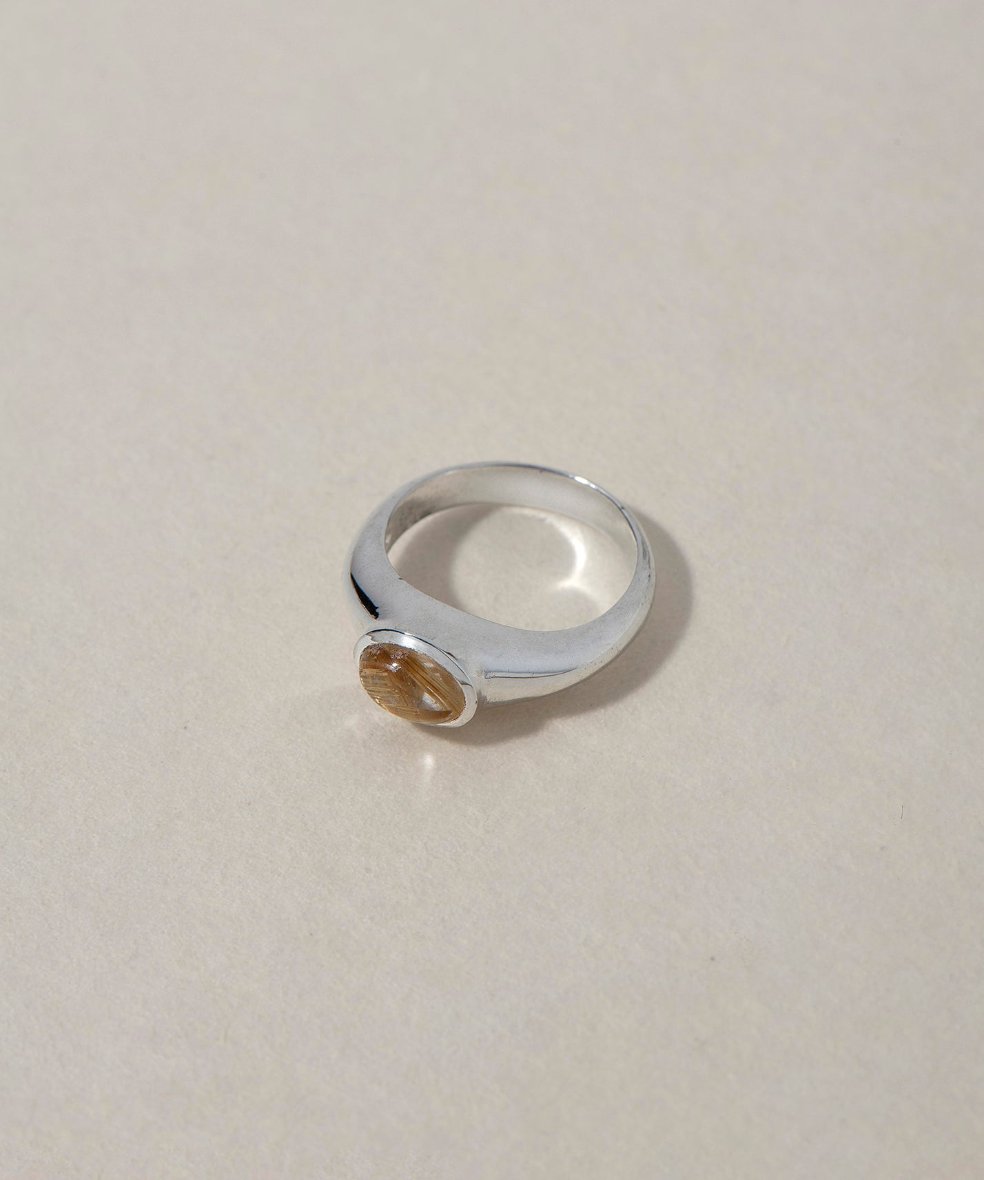 DOME RING RUTILE QUARTZ - Ruby Star