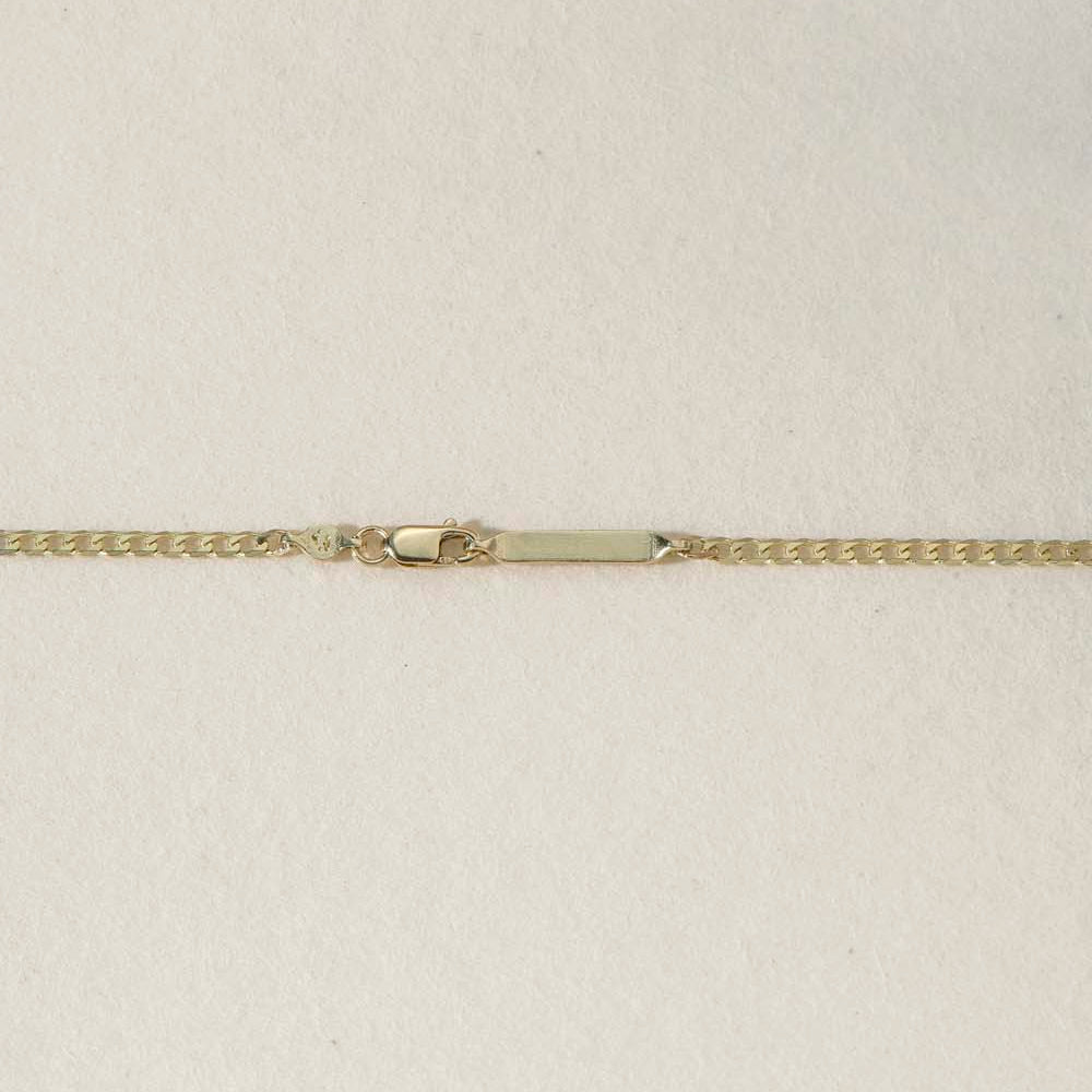 GOLD GOURMETTE CHAIN #1 - Ruby Star