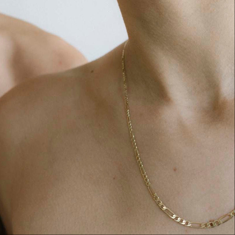 GOLD GOURMETTE CHAIN #2 - Ruby Star