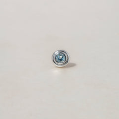 SILVER ROLL EARRING - Ruby Star