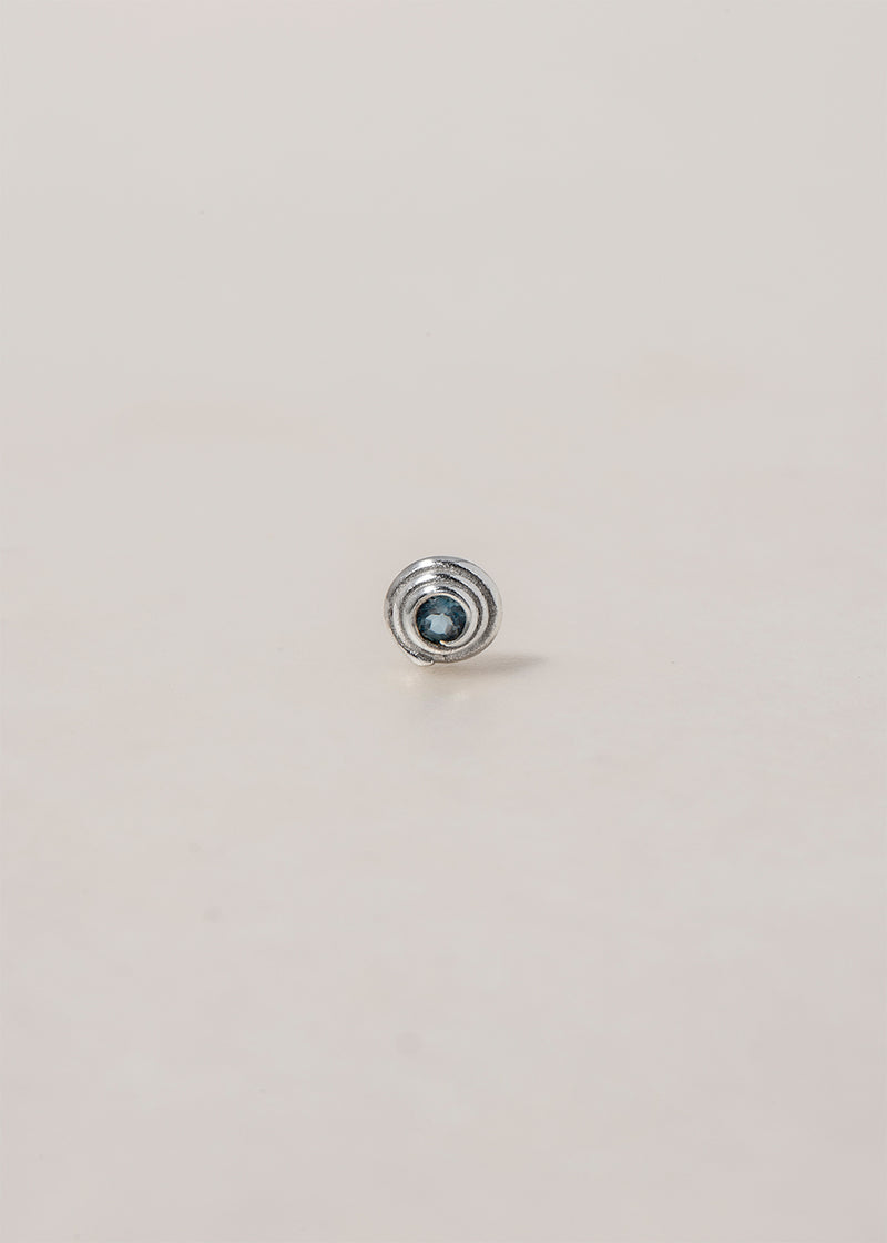Silver Roll earring