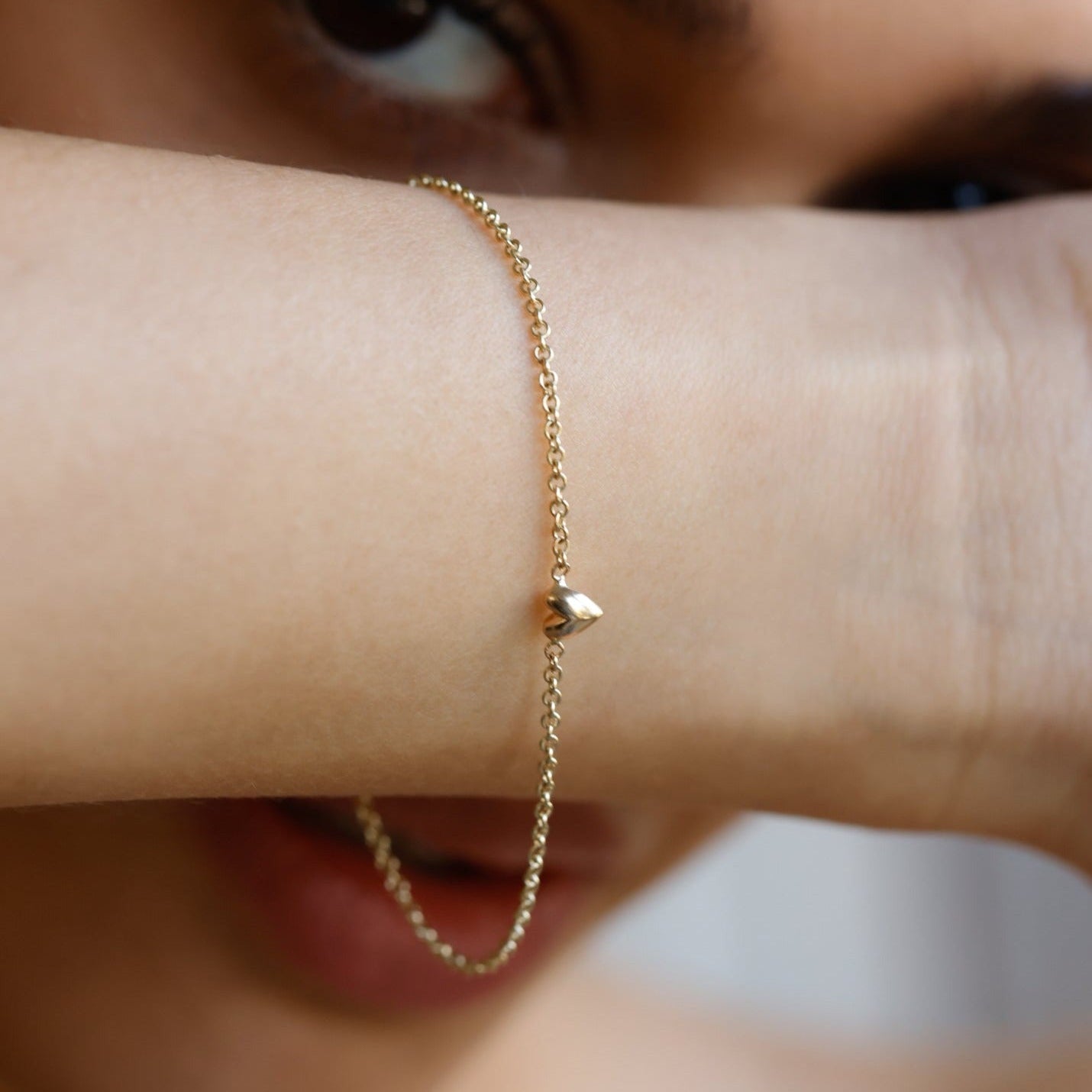 MINI HEART BRACELET - Ruby Star