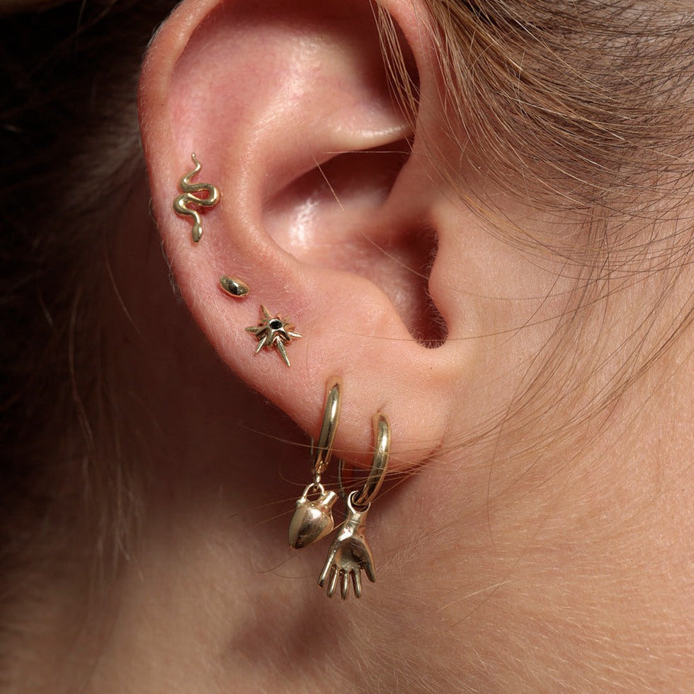 MINI HOOPS - Ruby Star