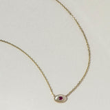 PEBBLE EYE NECKLACE - Ruby Star