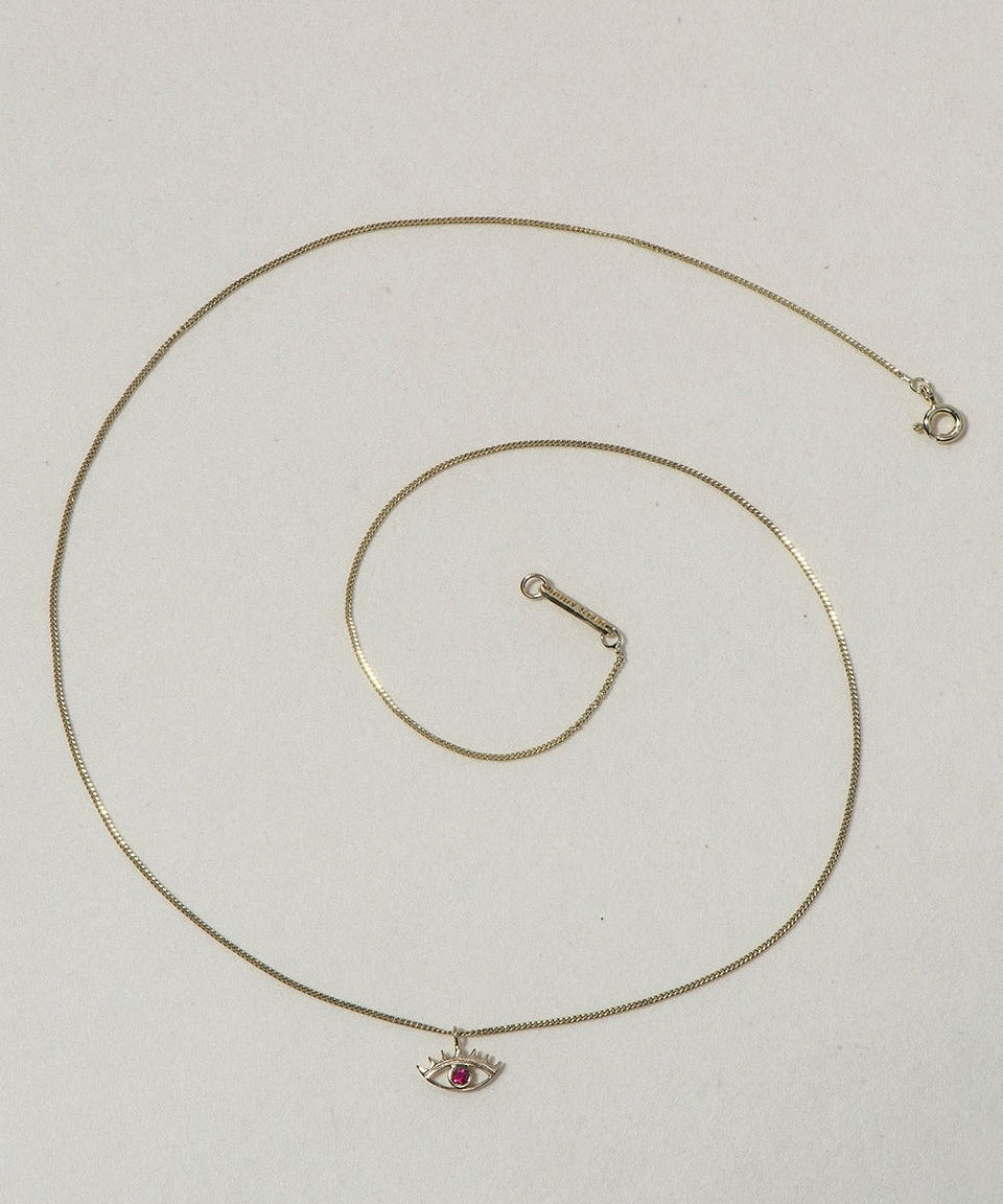 RUBY MINI  EYE NECKLACE - Ruby Star