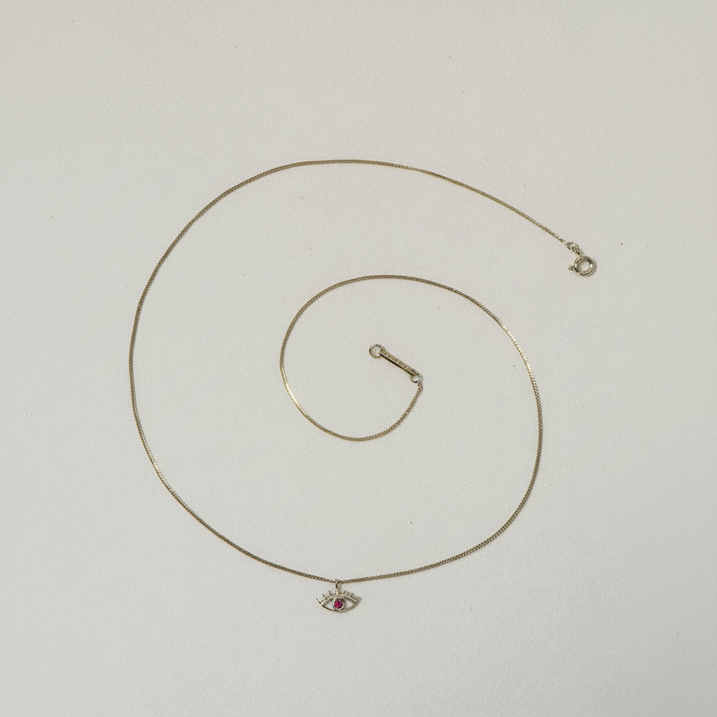 RUBY MINI  EYE NECKLACE - Ruby Star