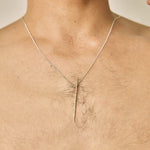 GOLD TOOTHPICK NECKLACE - Ruby Star