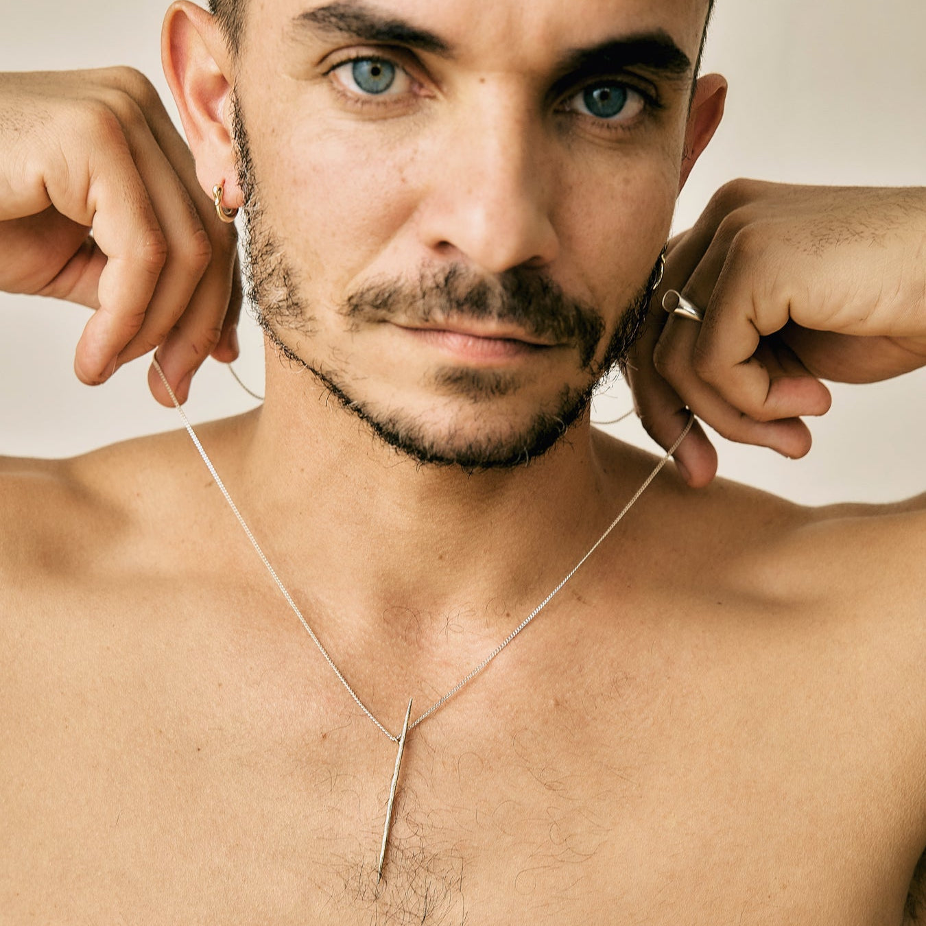 GOLD TOOTHPICK NECKLACE - Ruby Star