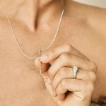 GOLD TOOTHPICK NECKLACE - Ruby Star