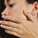 DIAMOND HALO RING - Ruby Star