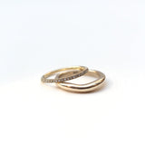 GOLD CURVE I RING - Ruby Star