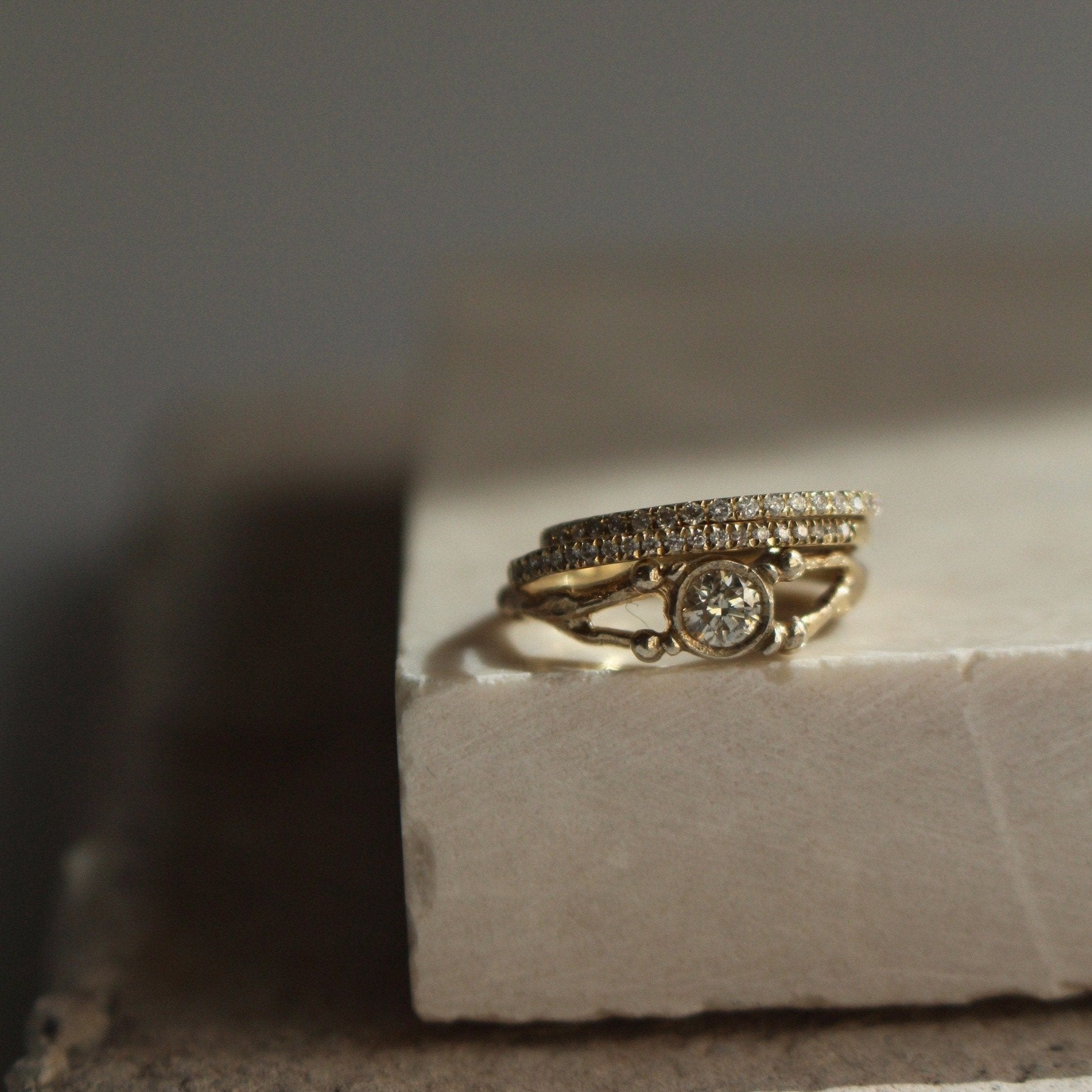 14K GOLD GRACE RING - Ruby Star