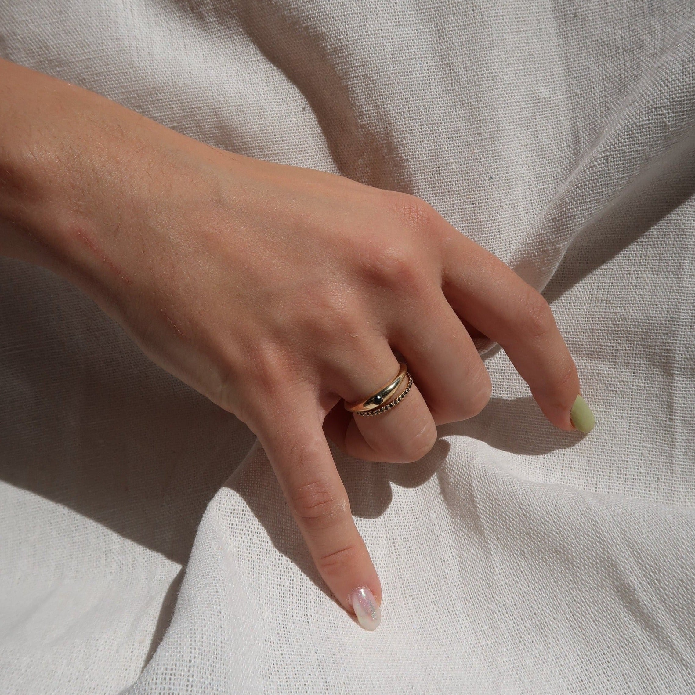 Copy of GOLD UNITY RING 2mm - Ruby Star