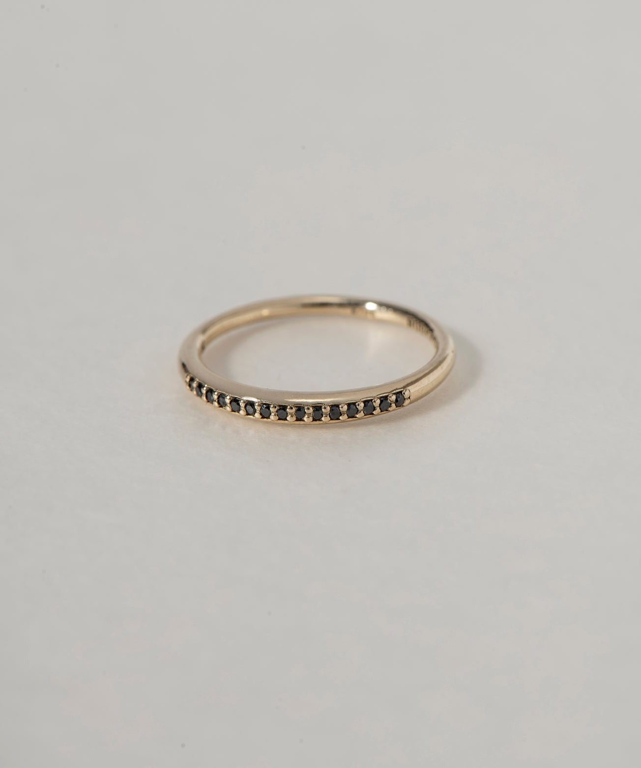 GOLD FLUX HALF ETERNITY RING - Ruby Star
