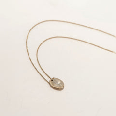 GOLD PEBBLE LOCKET - Ruby Star