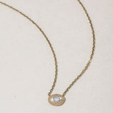PEBBLE AND DIAMOND NECKLACE - Ruby Star