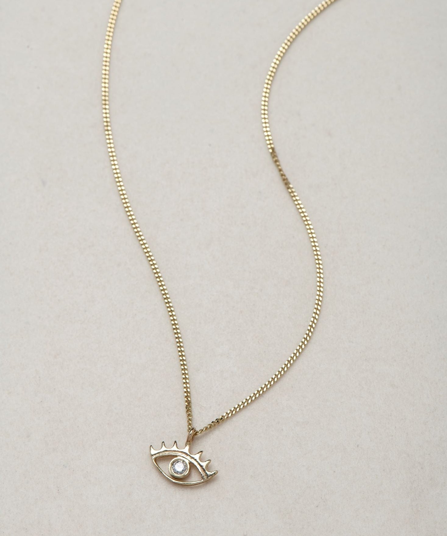 MINI  EYE NECKLACE - Ruby Star